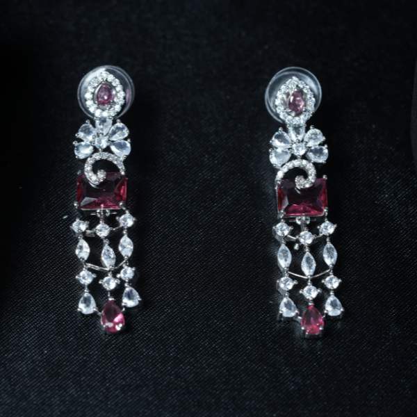 Crystal Cascade Necklace Set For Women