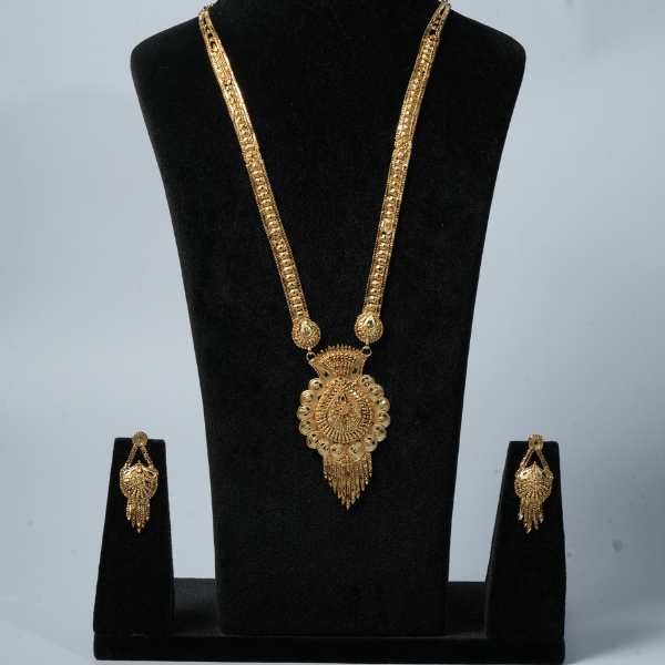 Royal Teardrop Heritage Gold Necklace Set