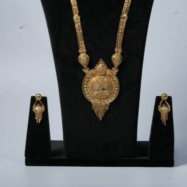 Gold Mandala Necklace Set